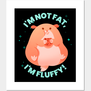 Not fat just fluffy guinea Posters and Art